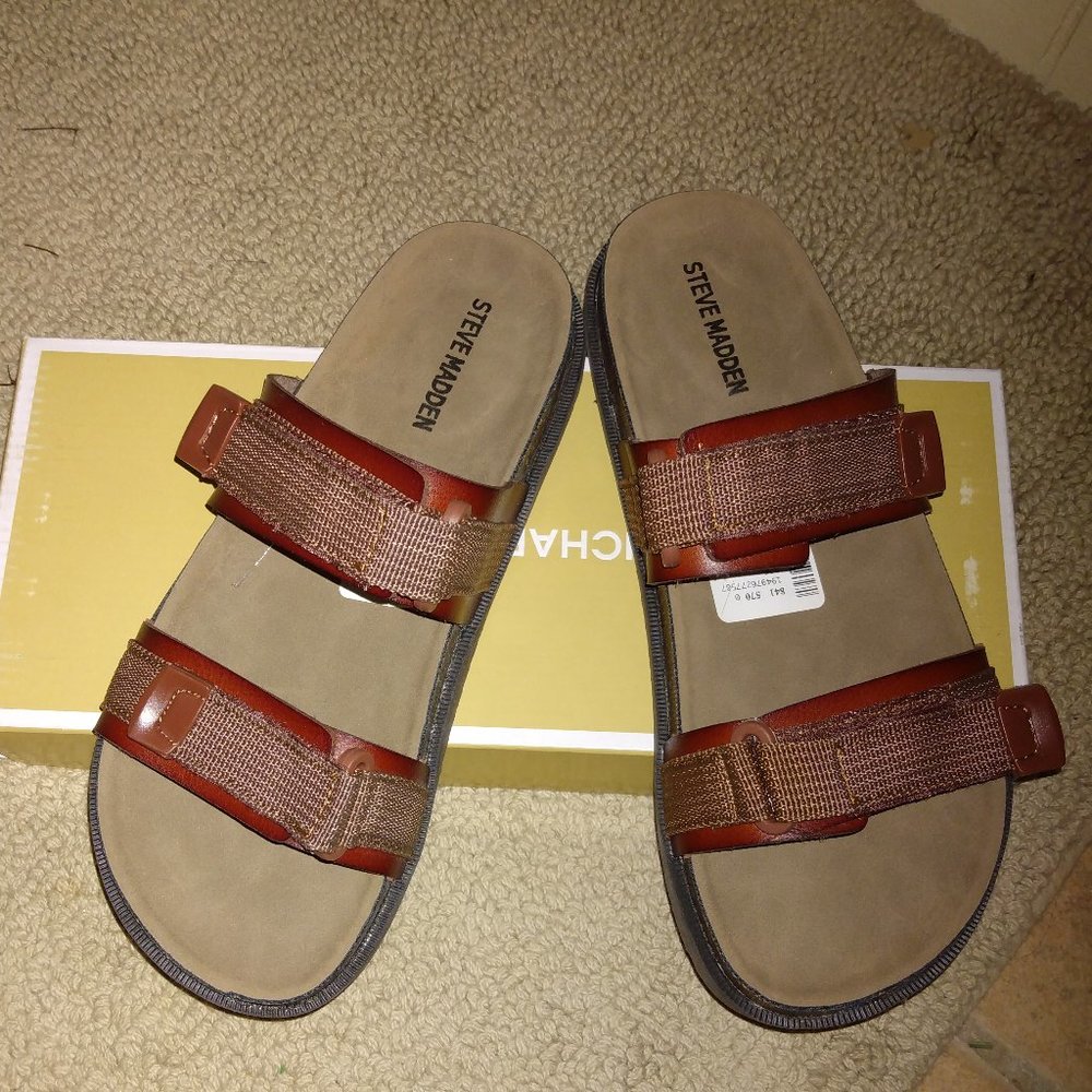 Steve Madden Boys Blance Double strap sandal  NWT